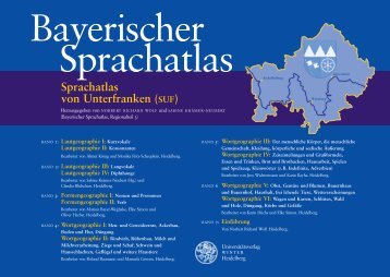 Sprachatlas von Unterfranken (SUF) - Universität Würzburg