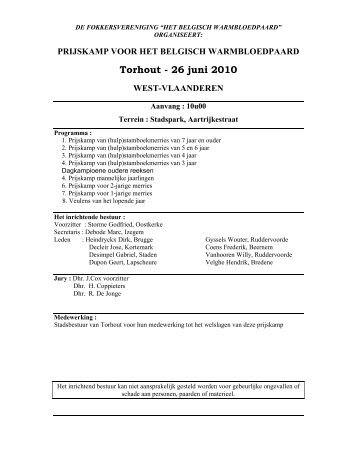 Programmaboekje Torhout - BWP