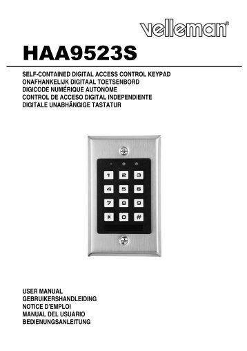 Manual del usuario - ESR Electronic Components