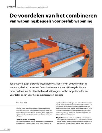 De voordelen van het combineren - Wapening in Beton