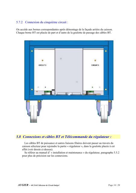 SÃ©lecteur de Circuits IntÃ©grÃ© Pour rÃ©gulateurs DIAM4100 ... - Augier