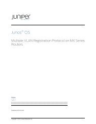 Multiple VLAN Registration Protocol on MX Series Routers