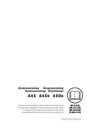 OM, 445, 445 e, 450 e, 2010-01, SE, DK, NO, FI - NOA Maskin AS