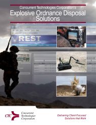 Explosive Ordnance Disposal Solutions - Concurrent Technologies ...