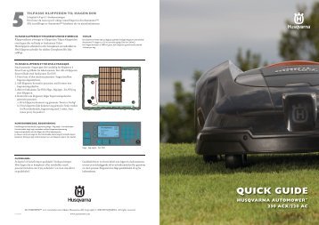 QG, Automower, 220 AC, 230 ACX, Quick Guide ... - NOA Maskin AS