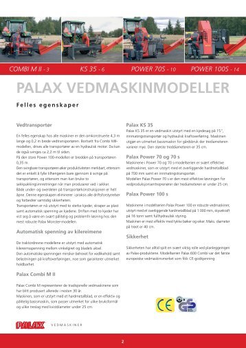 Palax Yhteisesite A4 NOR - NOA Maskin AS