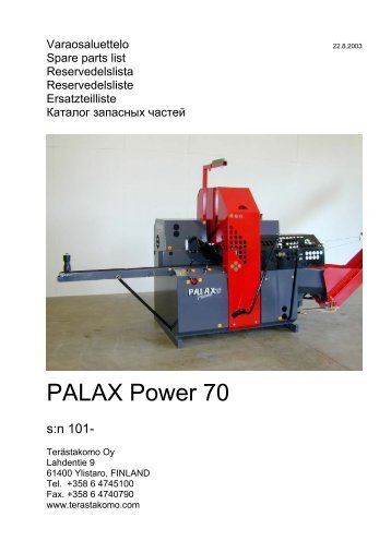 PALAX Power 70 - NOA Maskin AS