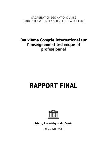 Deuxième Congrès international sur l'enseignement ... - Intervoc