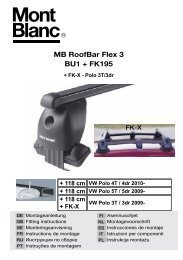 MB RoofBar Flex 3 BU1 + FK195