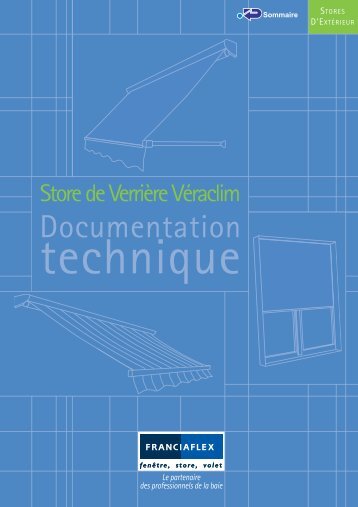 Store de verriÃ¨re Veraclim Franciaflex - Conseils sur les stores