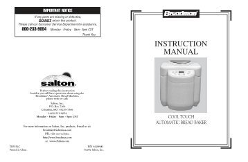 BREADMAN TR800 MANUAL PDF