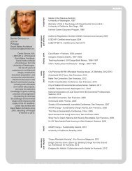 professional resume - David Baker + Partners