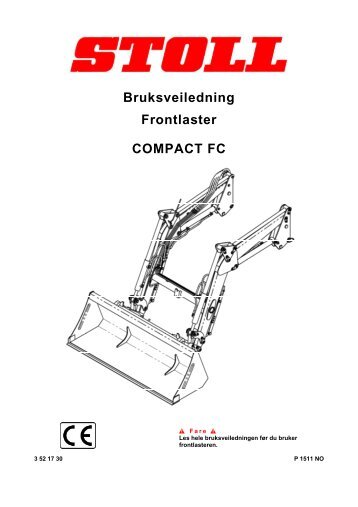 Bruksveiledning Frontlaster COMPACT FC - Stoll