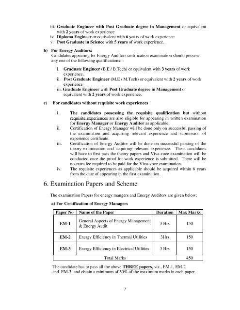 National Certification Examination for Energy Managers and ...A ...