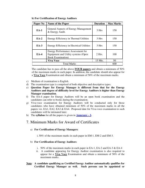 National Certification Examination for Energy Managers and ...A ...