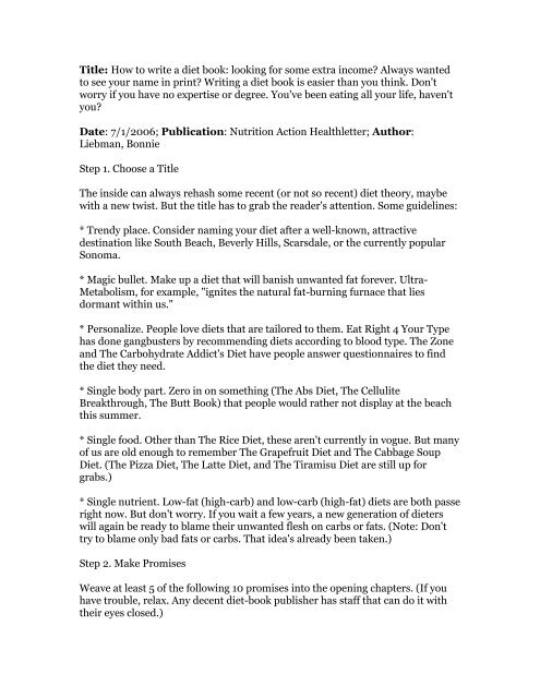 scarsdale diet book pdf italiano