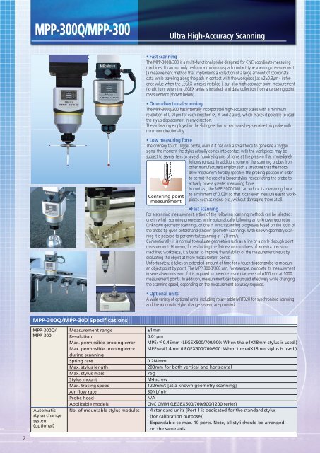 Probes for Coordinate Measuring Machines - Mitutoyo America ...