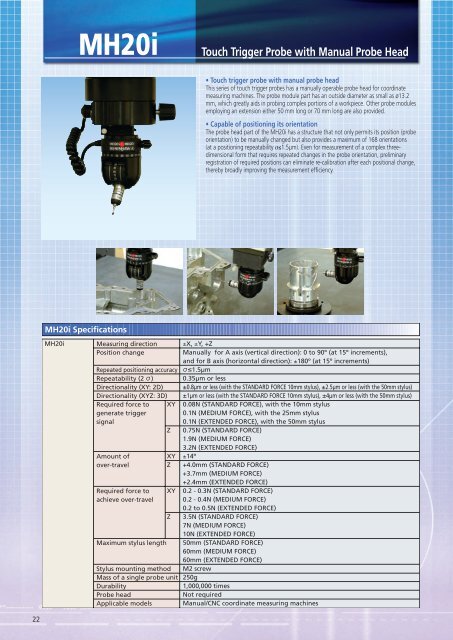 Probes for Coordinate Measuring Machines - Mitutoyo America ...