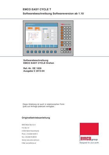 easy cycle - Emco Maier GmbH