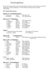 am 08.10.2006 beim TSV Waldkirchen - BTTV - Kreis Passau