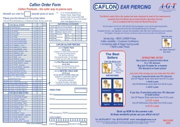CAFLON EAR PIERCING - AGThomas