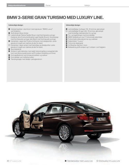 BMW 3-serie Gran Turismo (PDF, 6 MB) - BMW Danmark