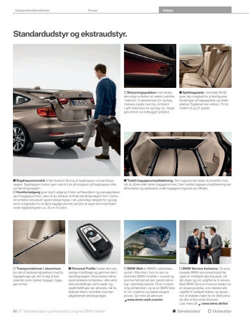 BMW 3-serie Gran Turismo (PDF, 6 MB) - BMW Danmark