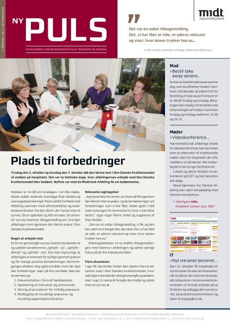 Plads til forbedringer - Regionshospitalet Randers