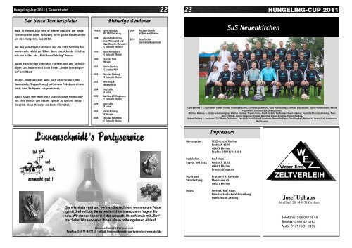 Kopernikus Sporthalle Rheine - Hungeling-Cup