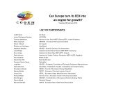 List of Participants - COGEN Europe