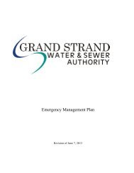 Emergency Plan - Grand Strand Water and Sewer Authority