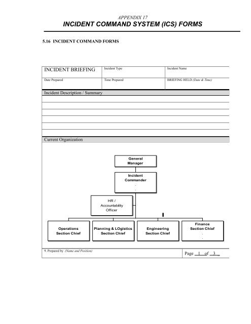 Emergency Plan - Grand Strand Water and Sewer Authority