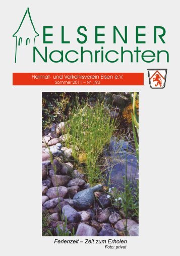 Heimat- und Verkehrsverein Elsen e.V. Ferienzeit – Zeit zum Erholen