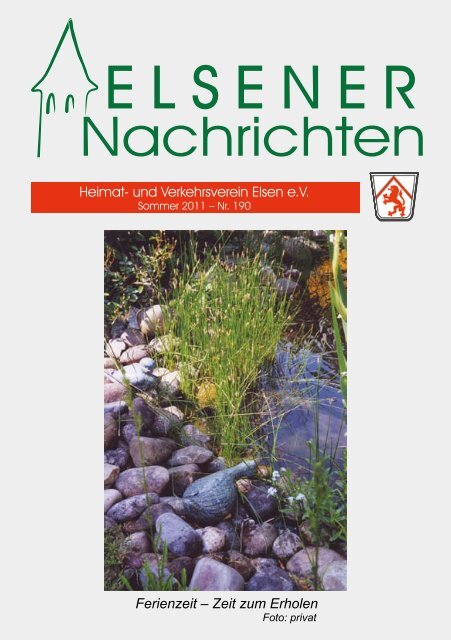 Heimat- und Verkehrsverein Elsen e.V. Ferienzeit – Zeit zum Erholen