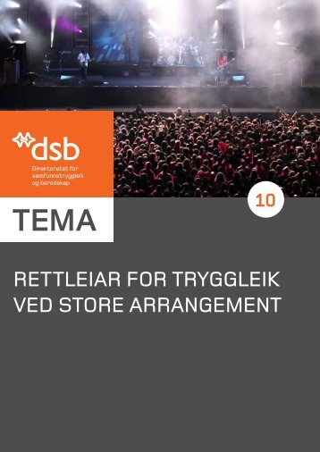 Veileder for sikkerhet ved store arrangementer - Direktoratet for ...