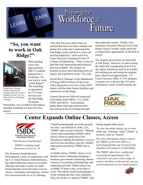 May June 2010 - Oak Ridge Chamber of Commerce