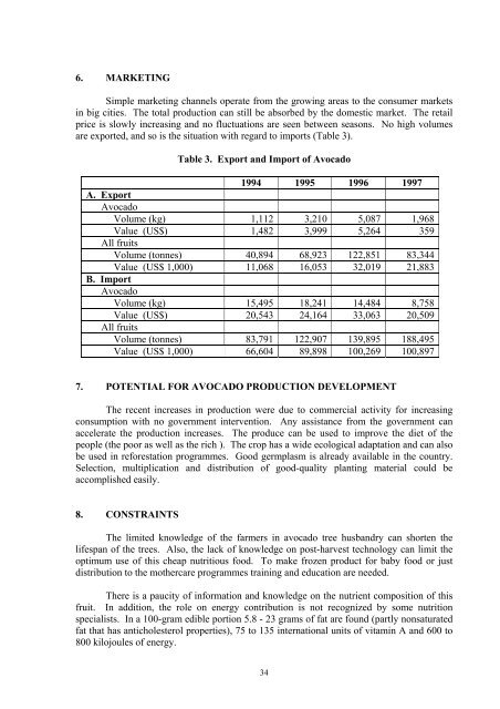 Avocado Production in Asia and the Pacific - United Nations in ...