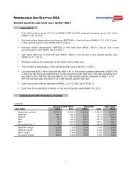 Interim report Q2 - Norwegian