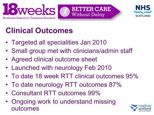 Mark Sindall, NHS Dumfries and Galloway [PDF - 227Kb] - 18 Weeks