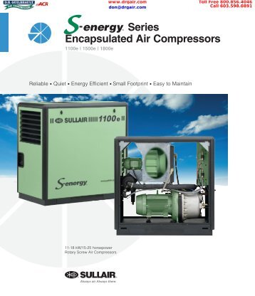 The Sullair S-energyTM Series - D.R. Guilbeault Air Compressor