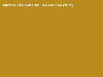 Michael Craig-Martin : An Oak Tree - Multimedialab