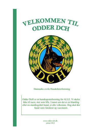 Velkomstfolder - Odder-DCH