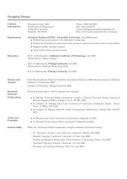 Dongping Zhuang - Vanderbilt University