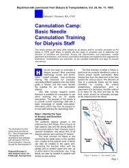 Cannulation Camp: Basic Needle Cannulation ... - Renal Network 11