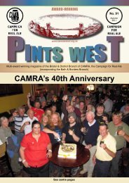 CAMRA's 40th Anniversary - Bristol & District CAMRA