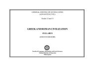 Greek and Roman Civilization - Syllabus FP English.pmd ed.pmd