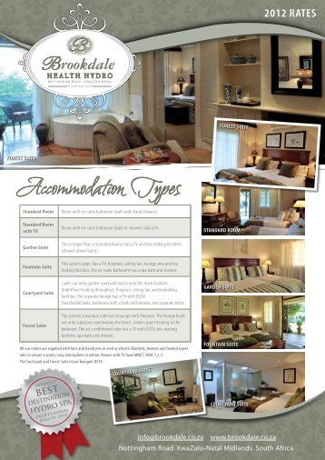 Accommodation Types - Brookdale Health Hydro