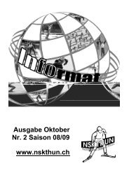 Heft Nr. 2 08/09 (PDF-File, 1.771Mb) - NSK Thun