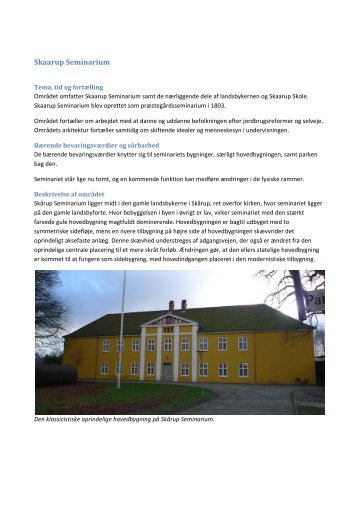 Skaarup Seminarium - Kulturarv Svendborg