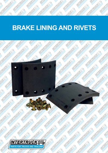 brake lining and rivets - Intertruck